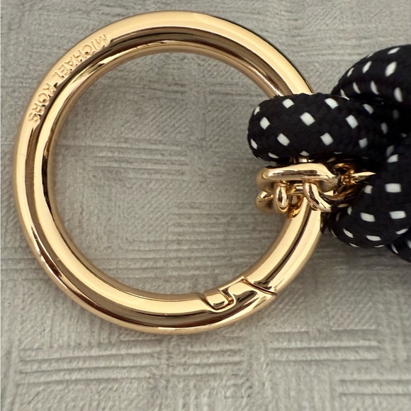 New MICHAEL KORS Gold & Black Cord Bag Charm (CHARM ONLY - bag not included) - Picture 5 of 12